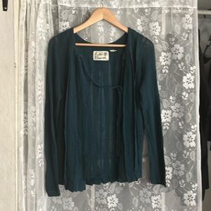 Filed flowers cardigan. Size medium.